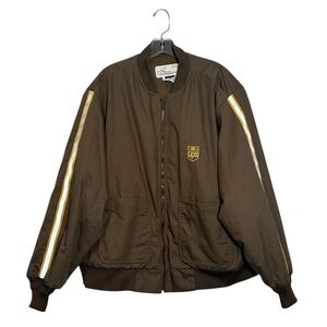 UPS Vintage 2XL Employee Jacket Coat Thinsulate Driver Uniform Retro Logo Brown